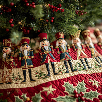 Sugarplum Guard Quilted Christmas Tree Skirt-Myprintsy
