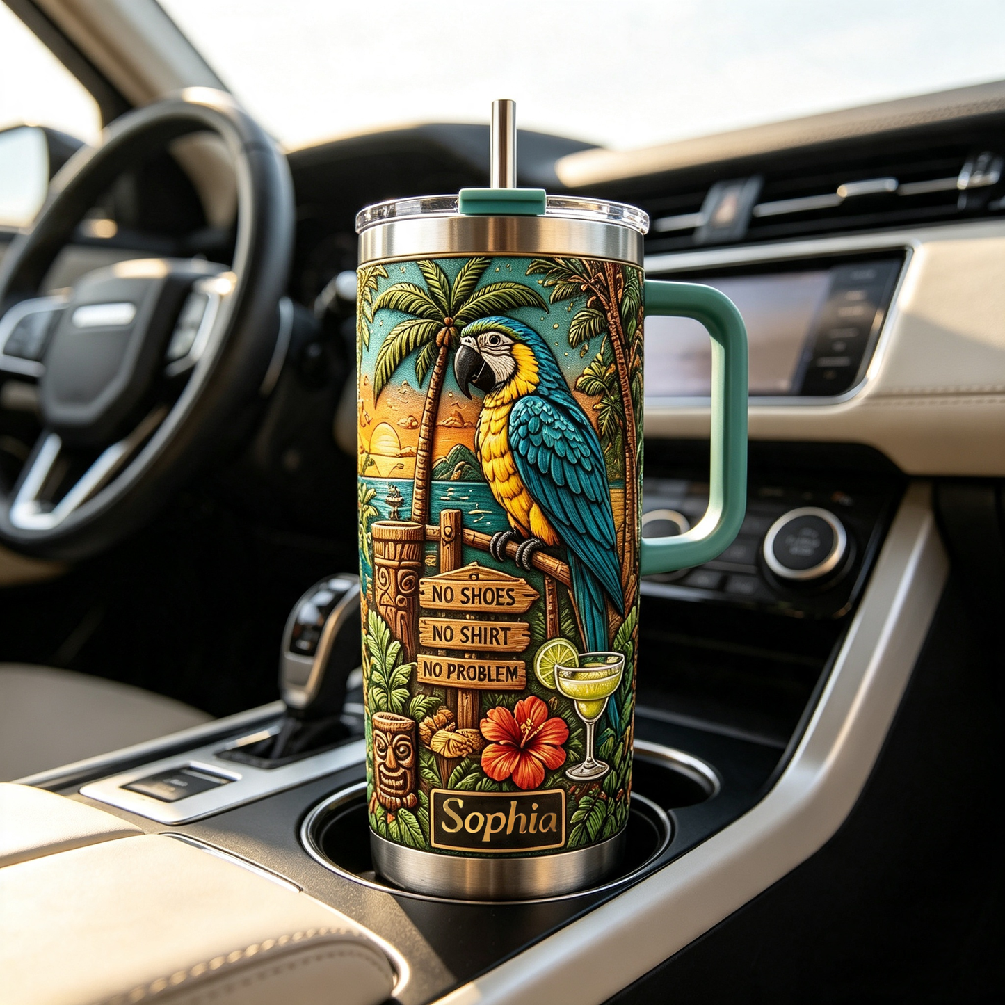 Summer Life - ersonalized Stainless Steel Travel Tumbler-Myprintsy