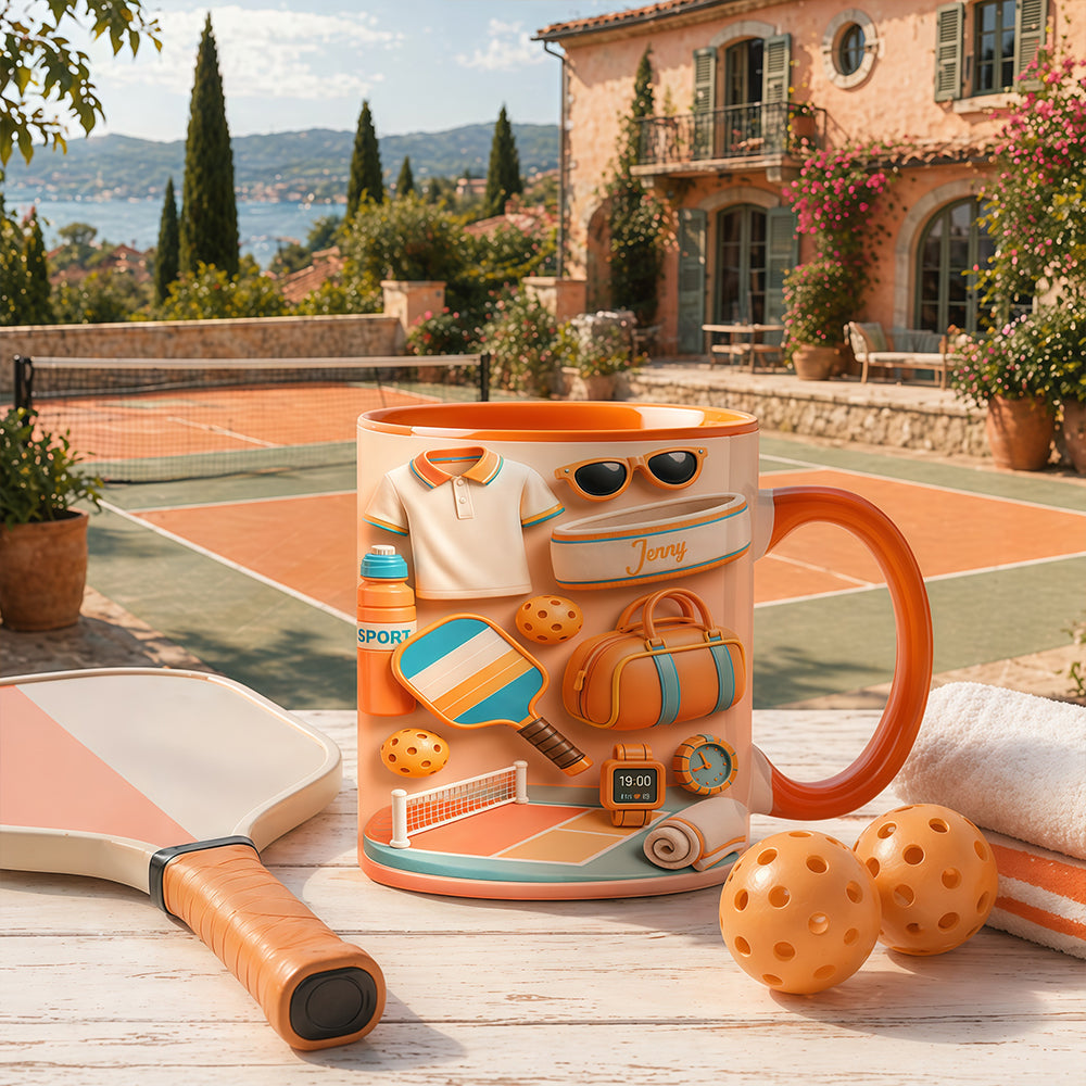 Sun Kissed Serve - Personalized Pickleball Mug - Pickleball Gifts for Her-Myprintsy