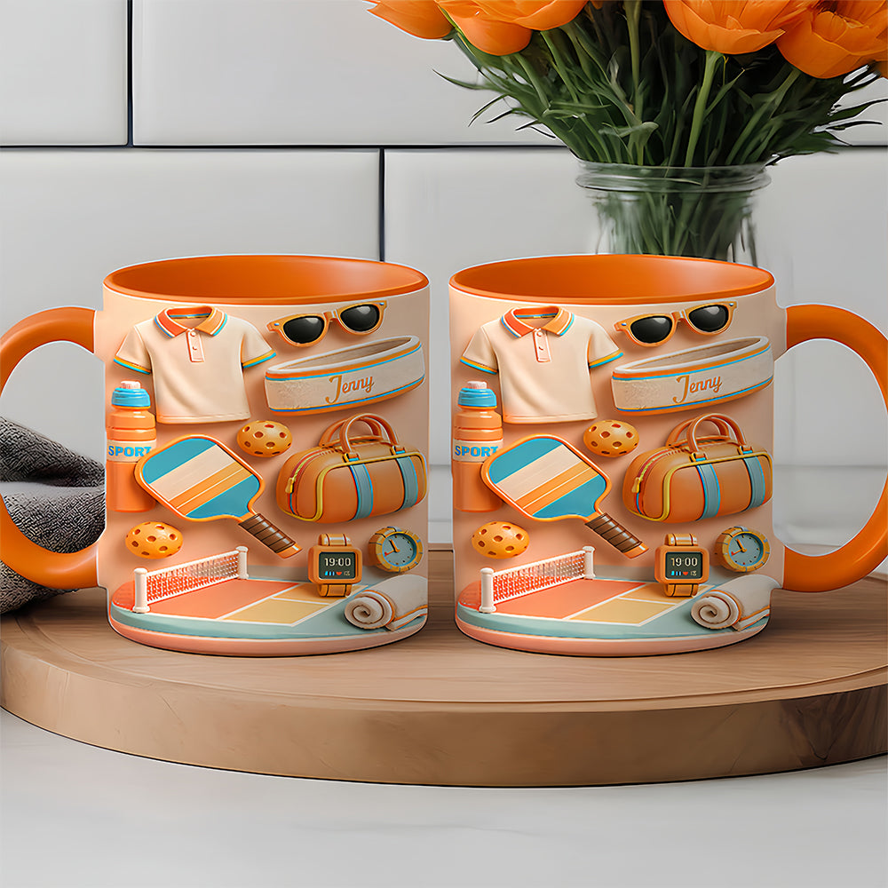 Sun Kissed Serve - Personalized Pickleball Mug - Pickleball Gifts for Her-Myprintsy