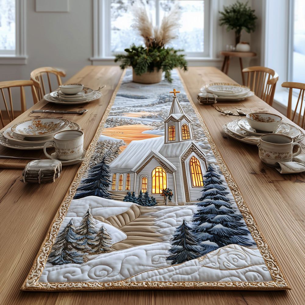 Sunset Light and Hope Quilted Table Runner VTQ-Myprintsy