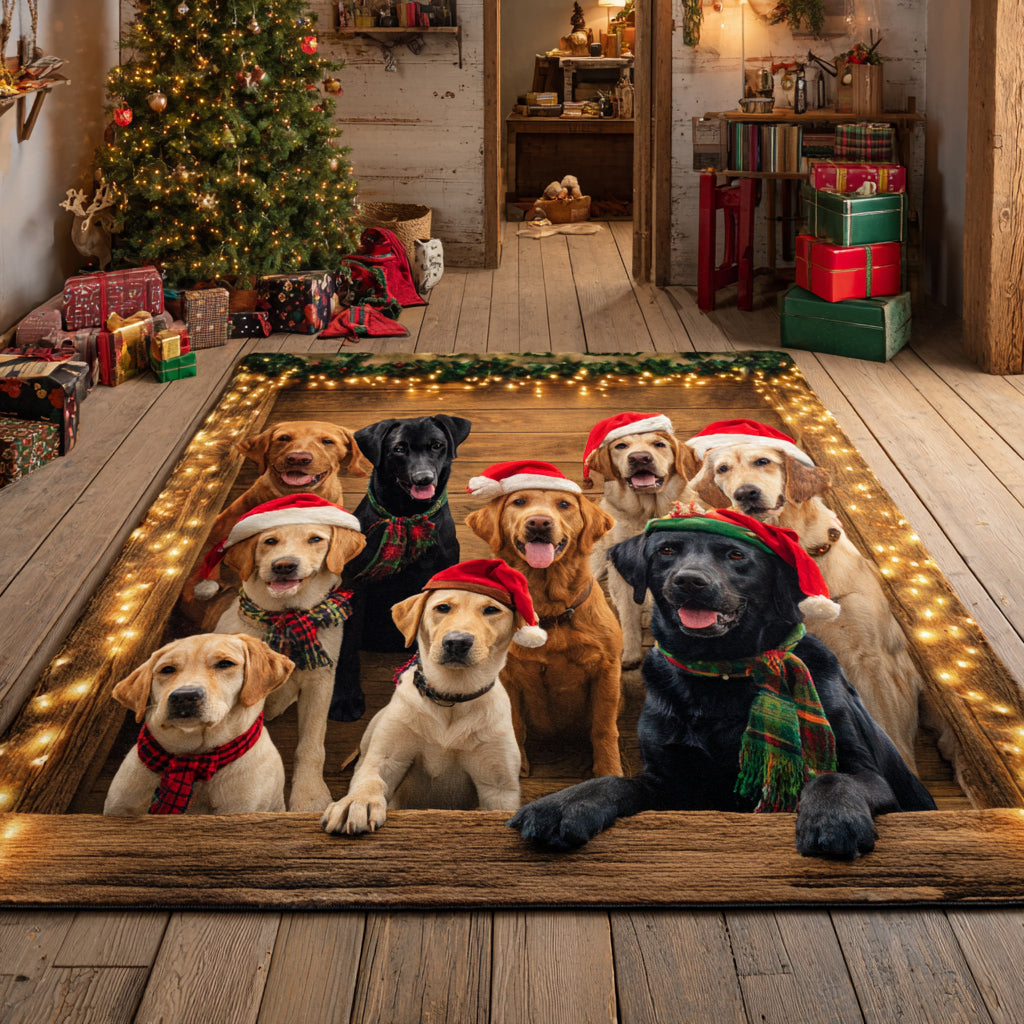 Surprise Labrador Retriever Area Rug VTQ-Myprintsy