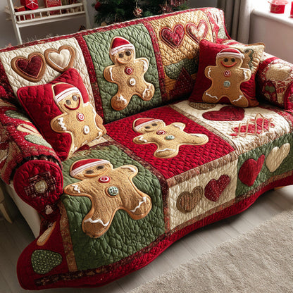 Sweet Ginger Quilted Sofa Cover VTQ-Myprintsy
