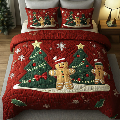 Sweet Holiday Magic -Piece Quilted Bedding Set VTQ-Myprintsy
