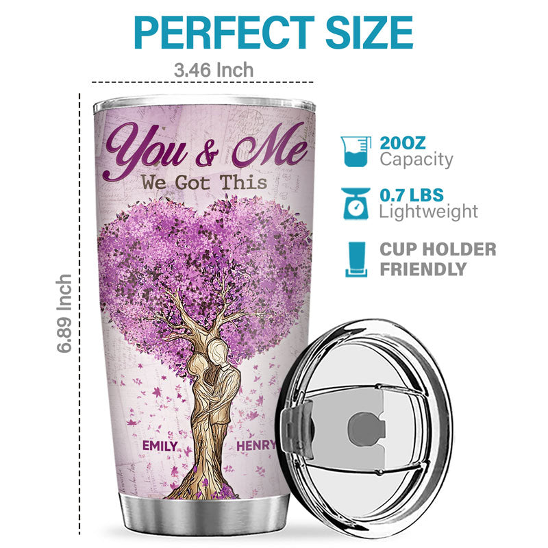I Have Found The One Whom My Soul Loves - Couple Personalized Tumbler