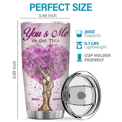 I Have Found The One Whom My Soul Loves - Couple Personalized Tumbler