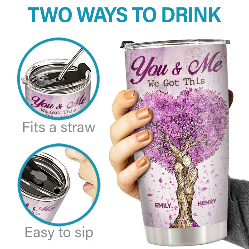 I Have Found The One Whom My Soul Loves - Couple Personalized Tumbler