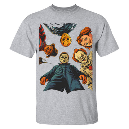 Halloween Characters - Horror Movie Shirt