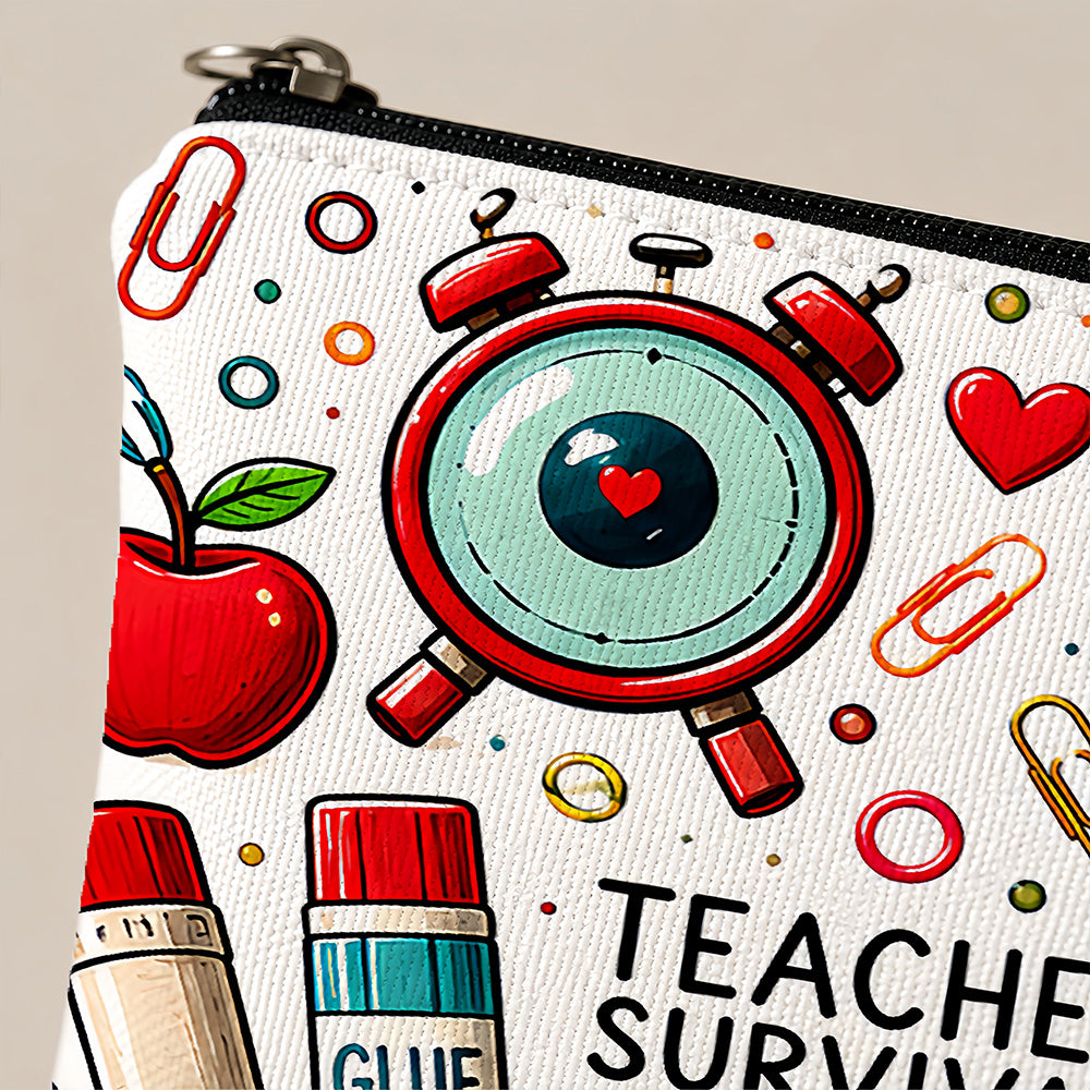 Teacher Survival Kit - Personalized Cosmetic Bag-Myprintsy