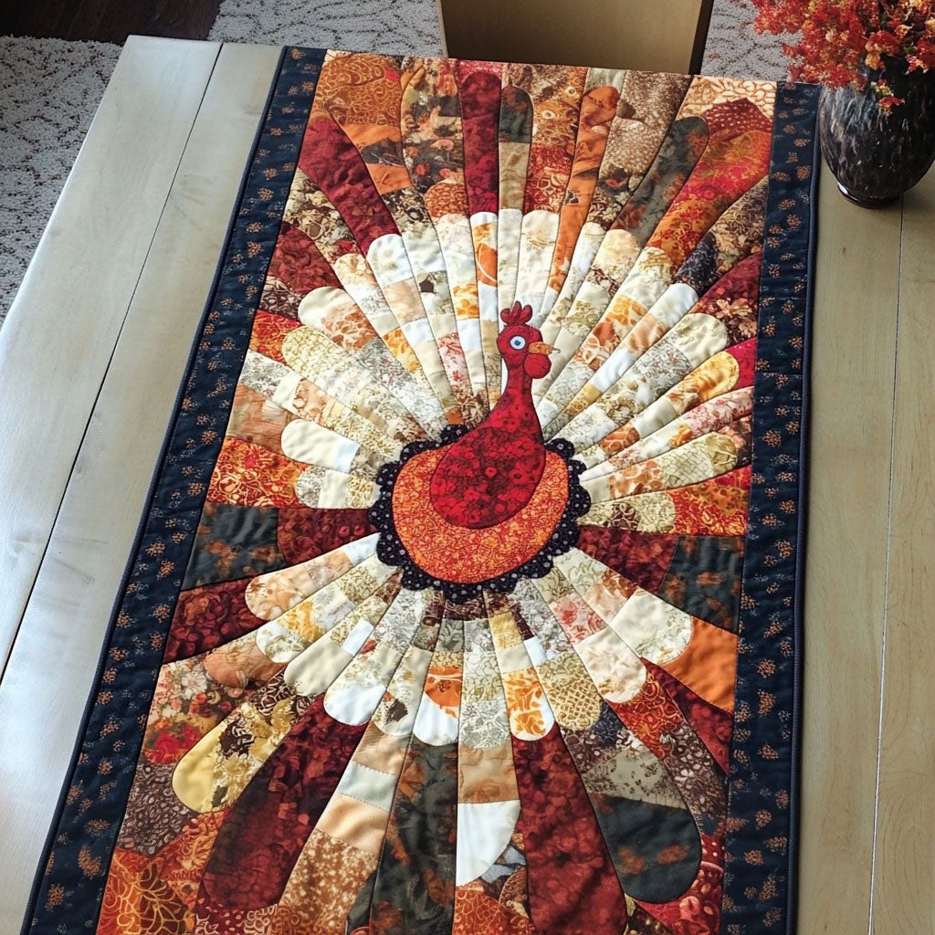 Thanksgiving Turkey Quilted Table Runner VTQ-Myprintsy