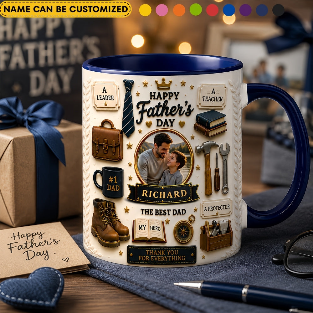 The Best Dad - Personalized Father Day Mug, Best Dad Mug - Mugs For Dad-Myprintsy