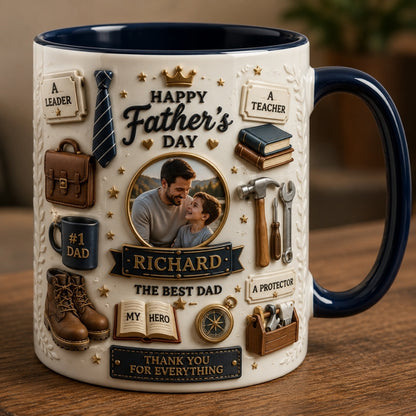 The Best Dad - Personalized Father Day Mug, Best Dad Mug - Mugs For Dad-Myprintsy