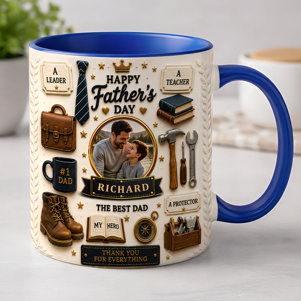 The Best Dad - Personalized Father Day Mug, Best Dad Mug - Mugs For Dad-Myprintsy
