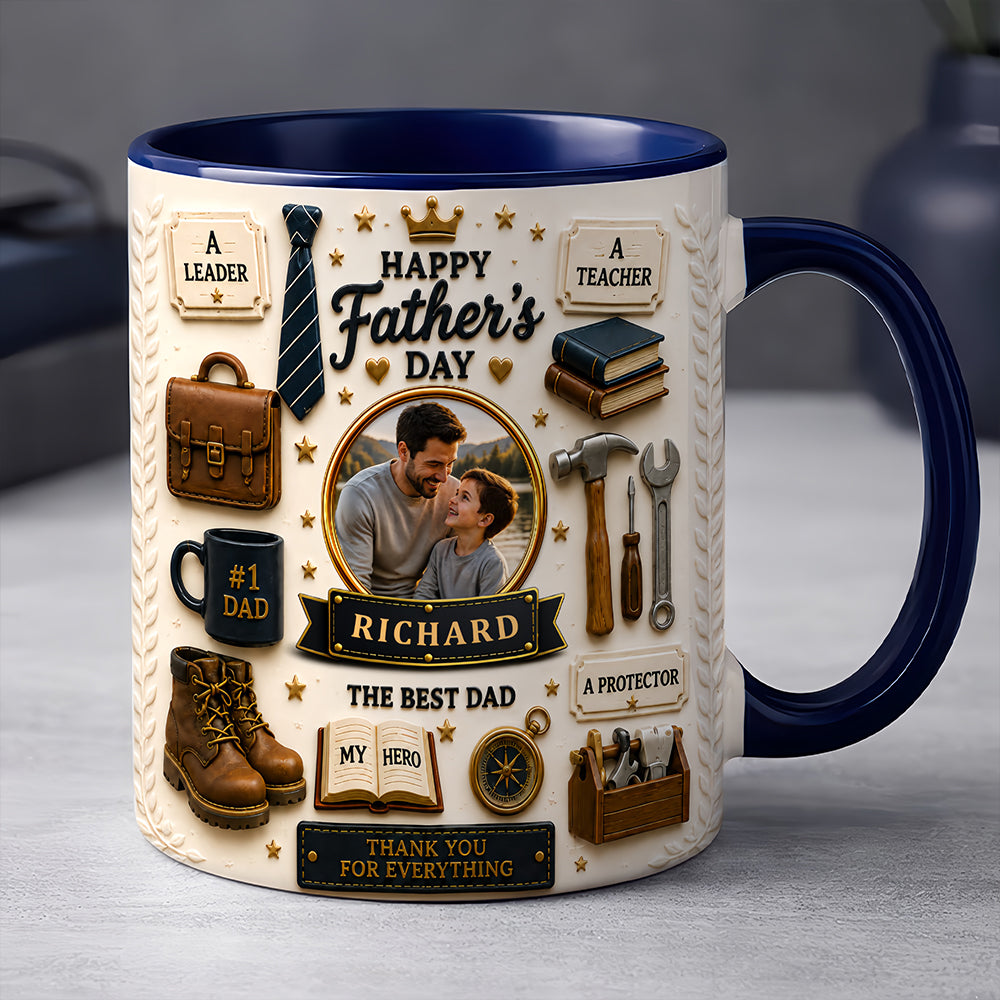 The Best Dad - Personalized Father Day Mug, Best Dad Mug - Mugs For Dad-Myprintsy