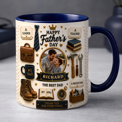 The Best Dad - Personalized Father Day Mug, Best Dad Mug - Mugs For Dad-Myprintsy