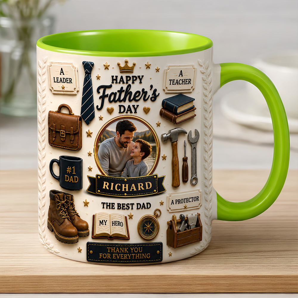 The Best Dad - Personalized Father Day Mug, Best Dad Mug - Mugs For Dad-Myprintsy