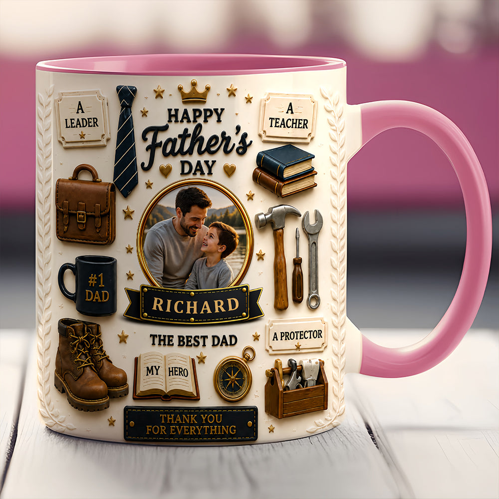The Best Dad - Personalized Father Day Mug, Best Dad Mug - Mugs For Dad-Myprintsy