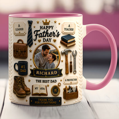 The Best Dad - Personalized Father Day Mug, Best Dad Mug - Mugs For Dad-Myprintsy
