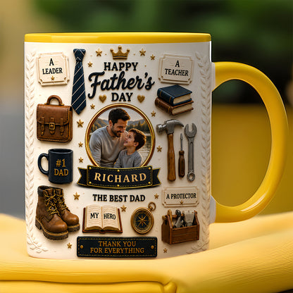 The Best Dad - Personalized Father Day Mug, Best Dad Mug - Mugs For Dad-Myprintsy