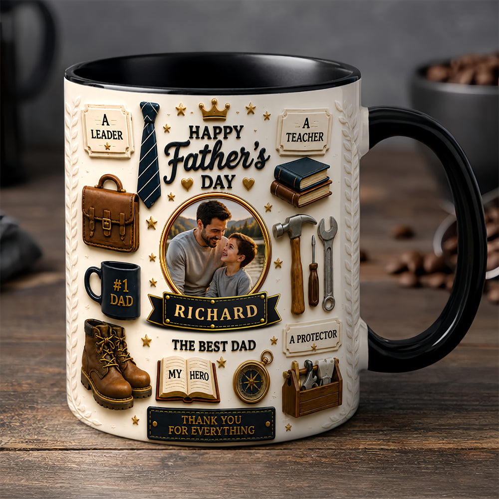 The Best Dad - Personalized Father Day Mug, Best Dad Mug - Mugs For Dad-Myprintsy