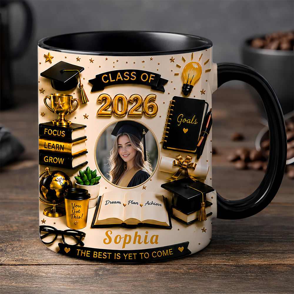 The Best Is Yet To Come - Personalized Graduation Cup-Myprintsy