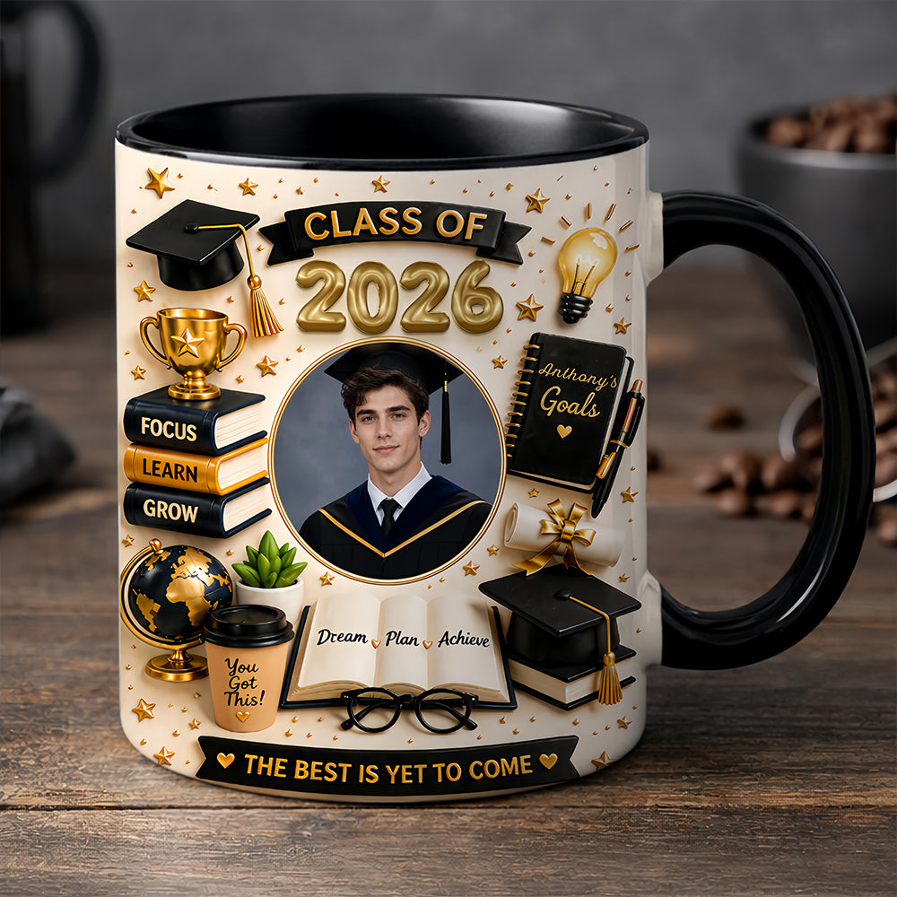 The Best Is Yet To Come - Personalized Graduation Photo Mug, Graduation Ceremony Gifts-Myprintsy