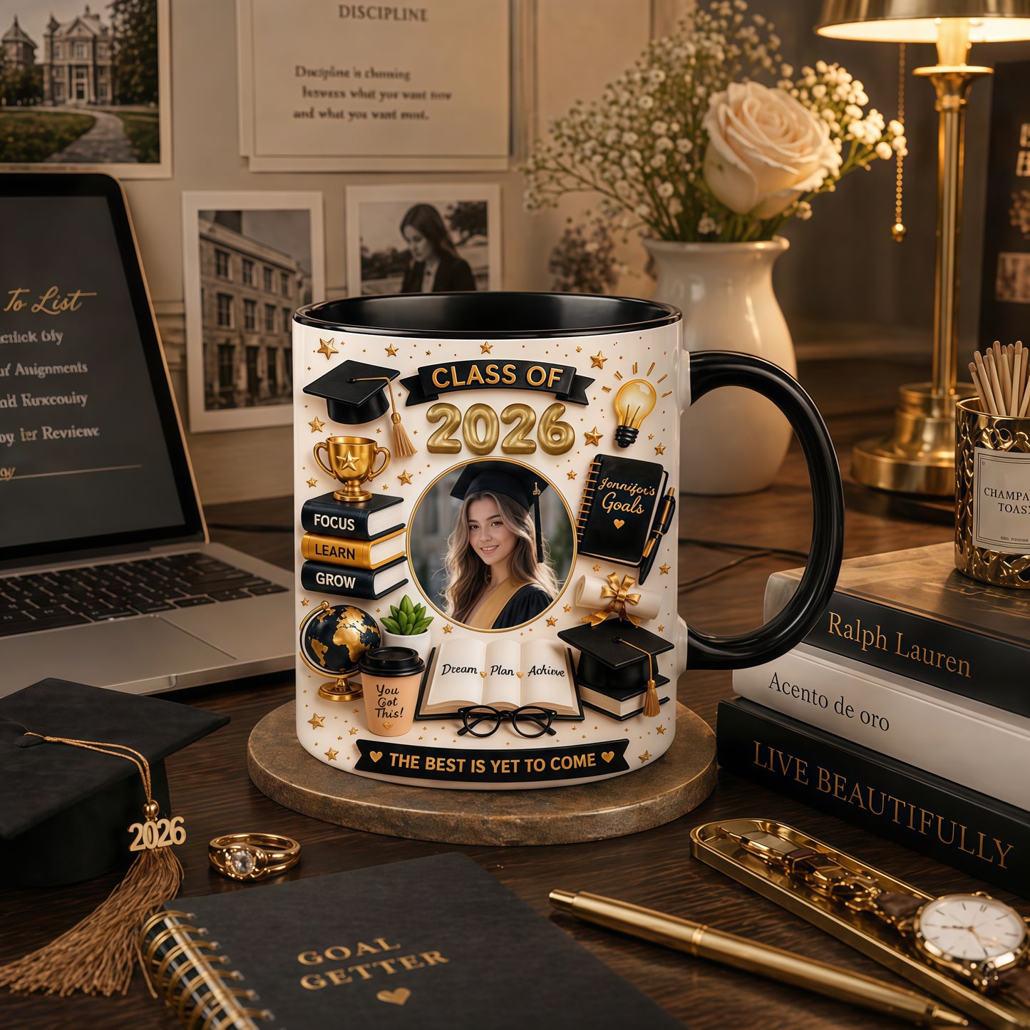 The Best Is Yet To Come - Personalized Graduation Photo Mug, Graduation Ceremony Gifts-Myprintsy