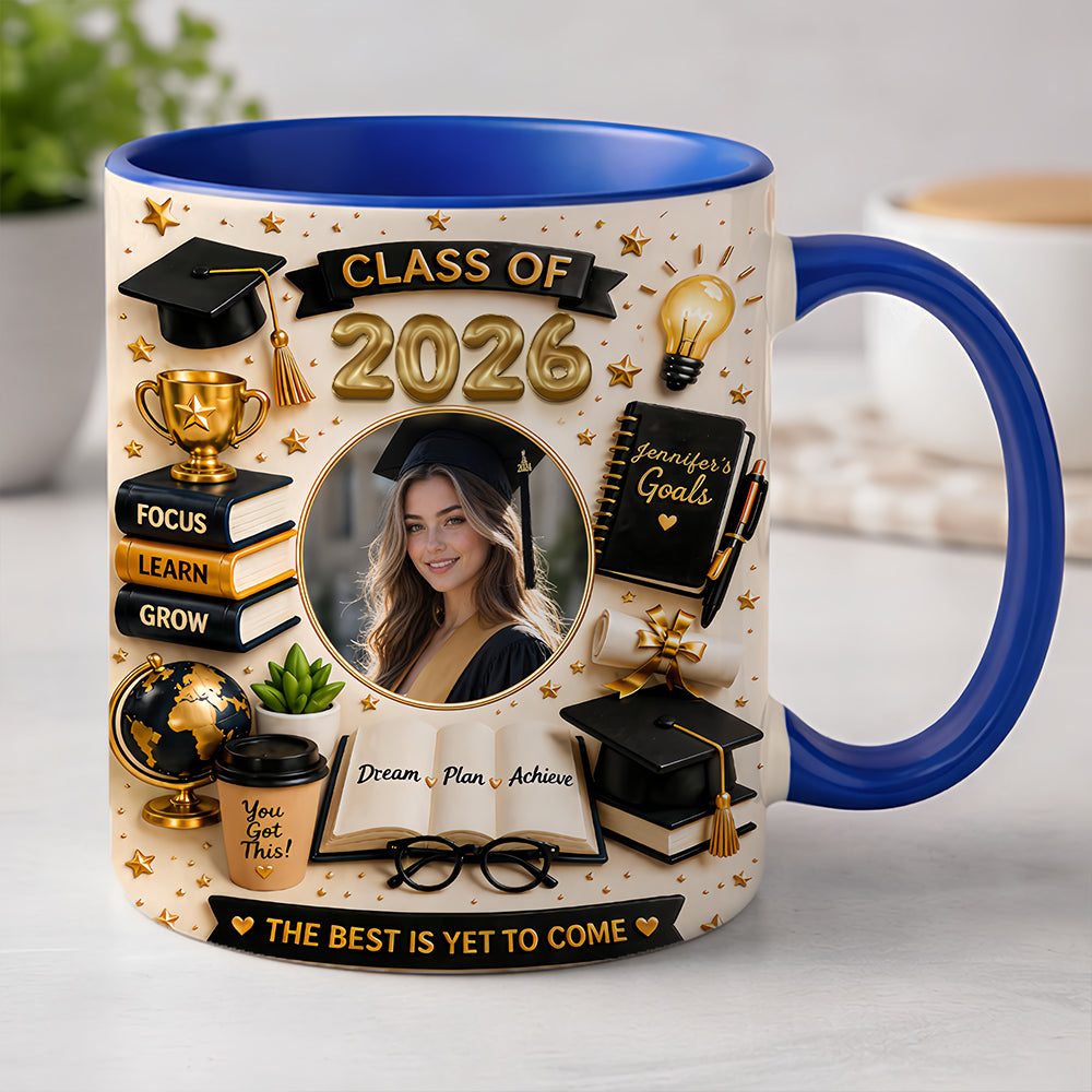The Best Is Yet To Come - Personalized Graduation Photo Mug, Graduation Ceremony Gifts-Myprintsy