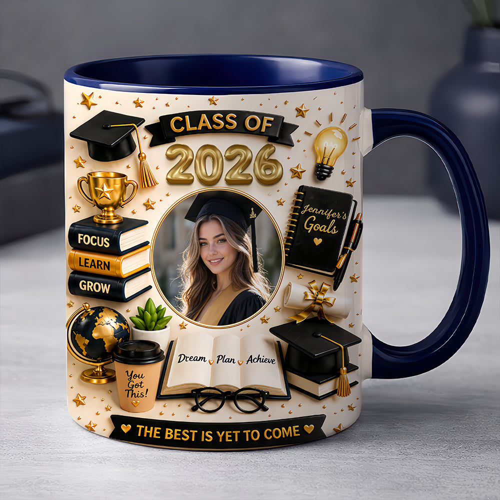 The Best Is Yet To Come - Personalized Graduation Photo Mug, Graduation Ceremony Gifts-Myprintsy