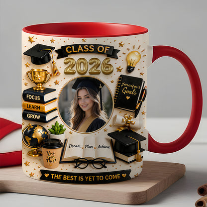 The Best Is Yet To Come - Personalized Graduation Photo Mug, Graduation Ceremony Gifts-Myprintsy