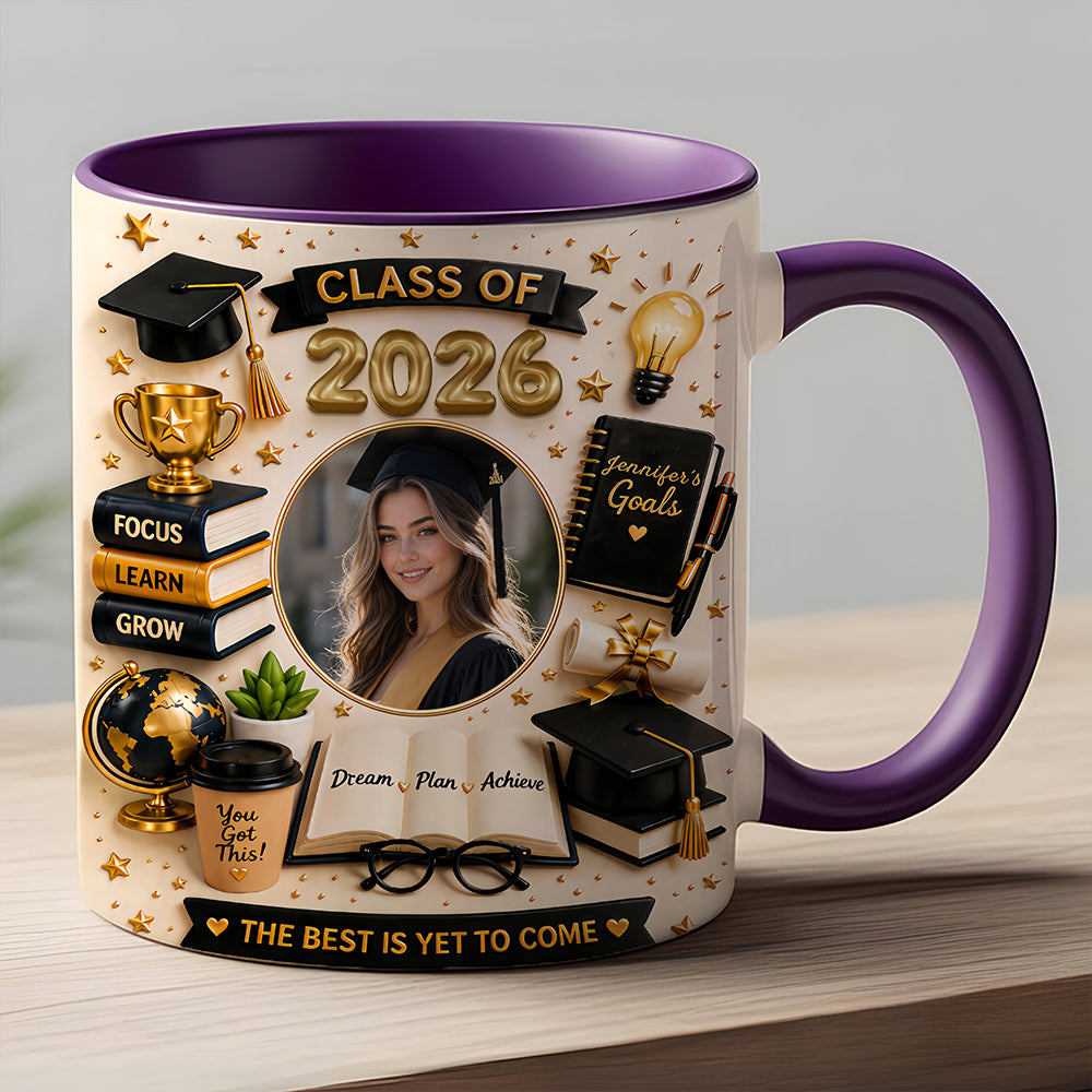 The Best Is Yet To Come - Personalized Graduation Photo Mug, Graduation Ceremony Gifts-Myprintsy