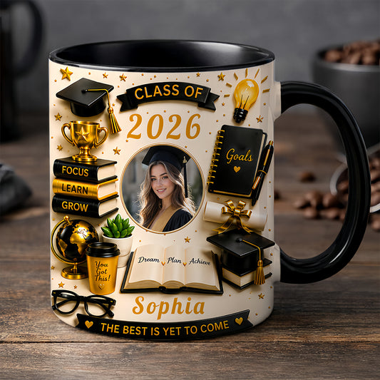The Best Is Yet To Come - Personalized Graduation Photo Mug, Graduation Ceremony Gifts-Myprintsy