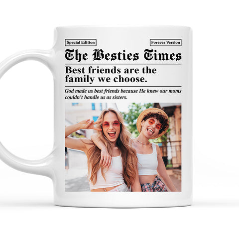 The Besties Times - Personalized Photo Coffee Mug-Myprintsy
