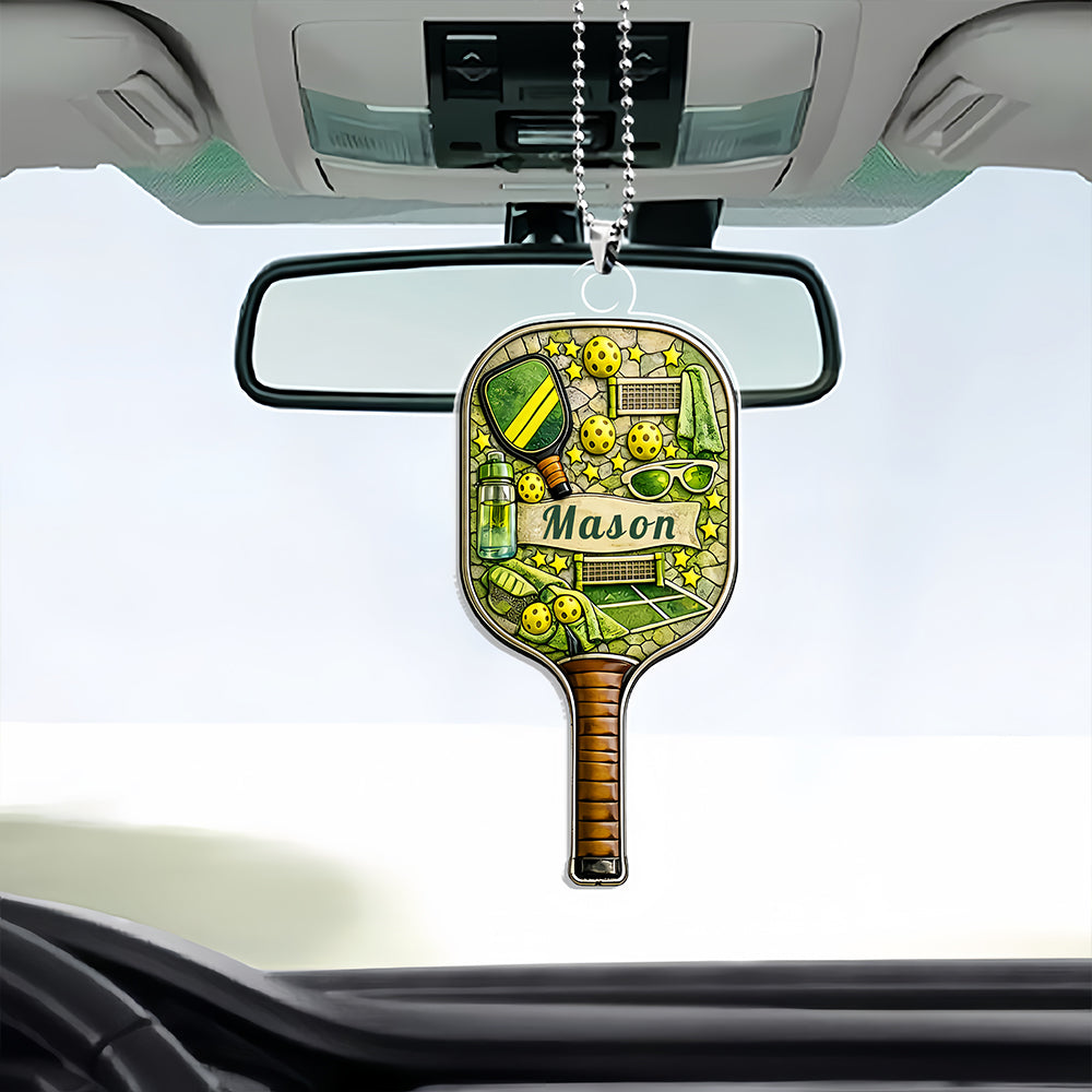 The Country Club Classic - Personalized Pickleball Acrylic Car Hanger - Gifts for Pickleball Players-Myprintsy