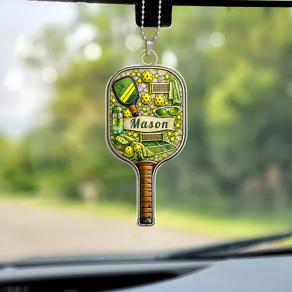 The Country Club Classic - Personalized Pickleball Acrylic Car Hanger - Gifts for Pickleball Players-Myprintsy