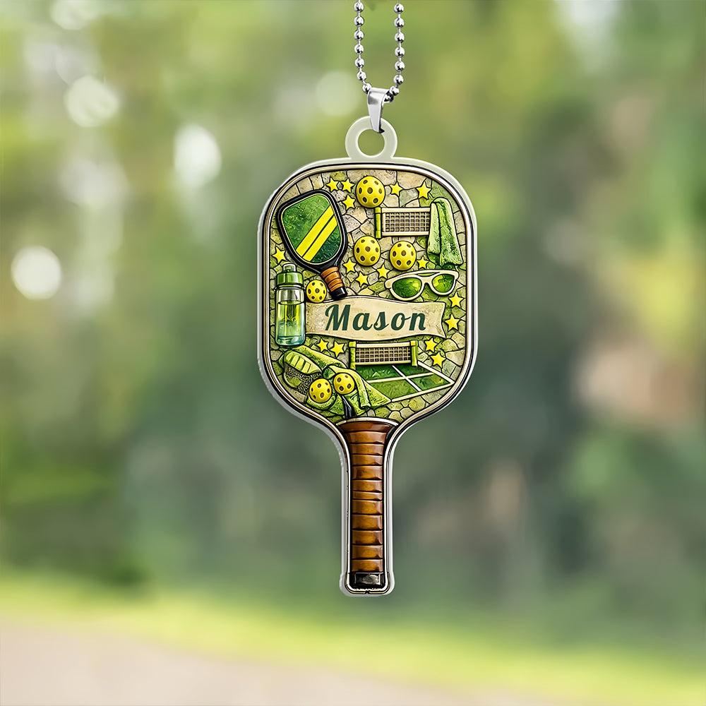The Country Club Classic - Personalized Pickleball Acrylic Car Hanger - Gifts for Pickleball Players-Myprintsy