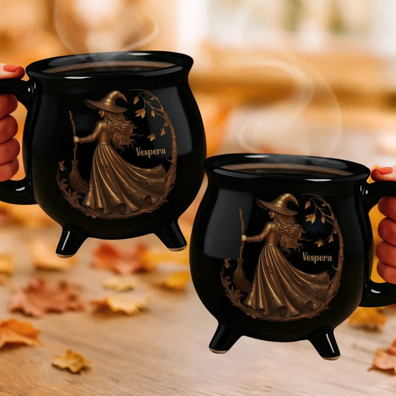 The Halloween Witch - Personalized Cauldron Mug-Myprintsy