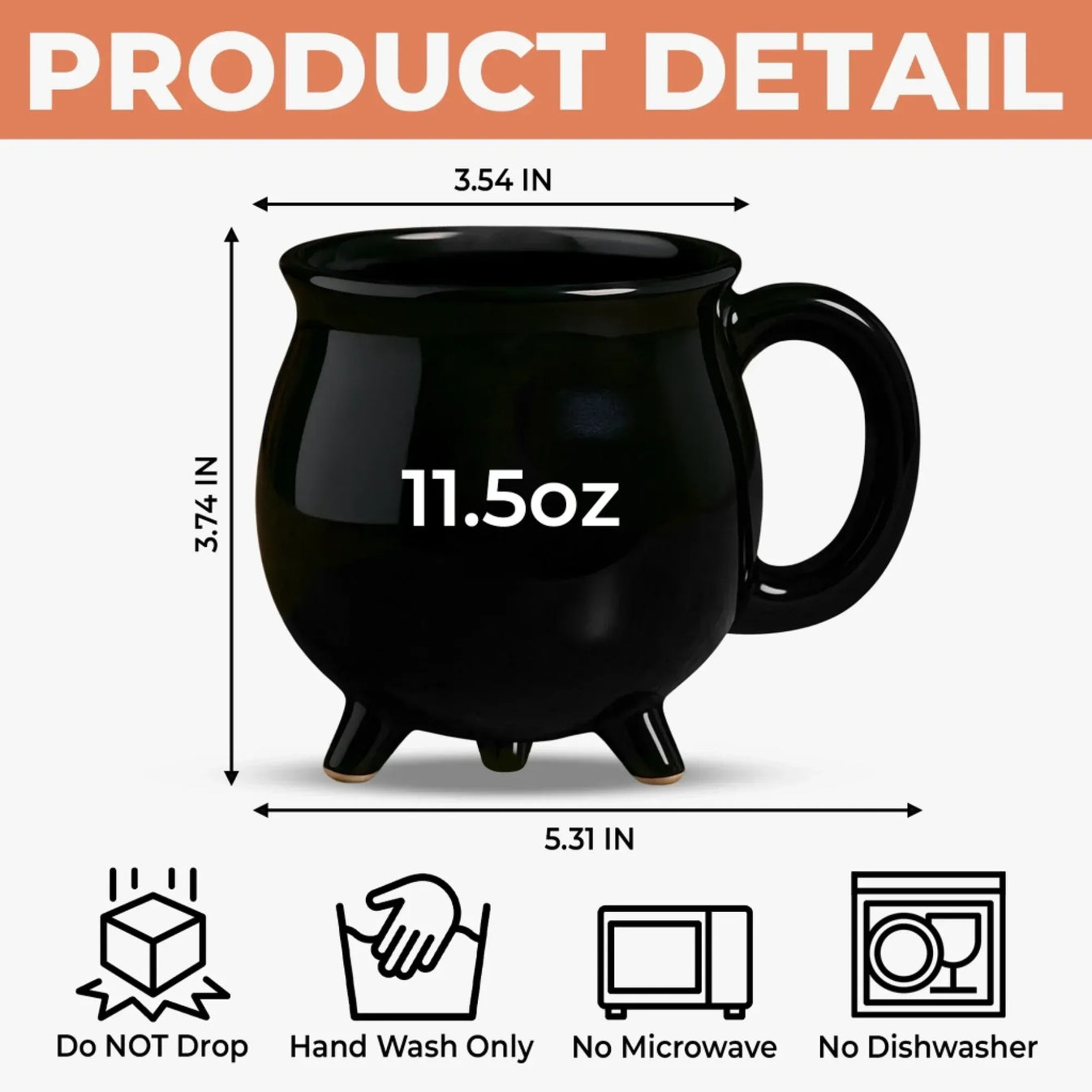 The Halloween Witch - Personalized Cauldron Mug-Myprintsy