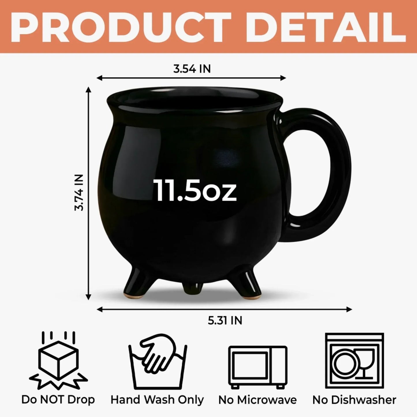 The Halloween Witch - Personalized Cauldron Mug-Myprintsy