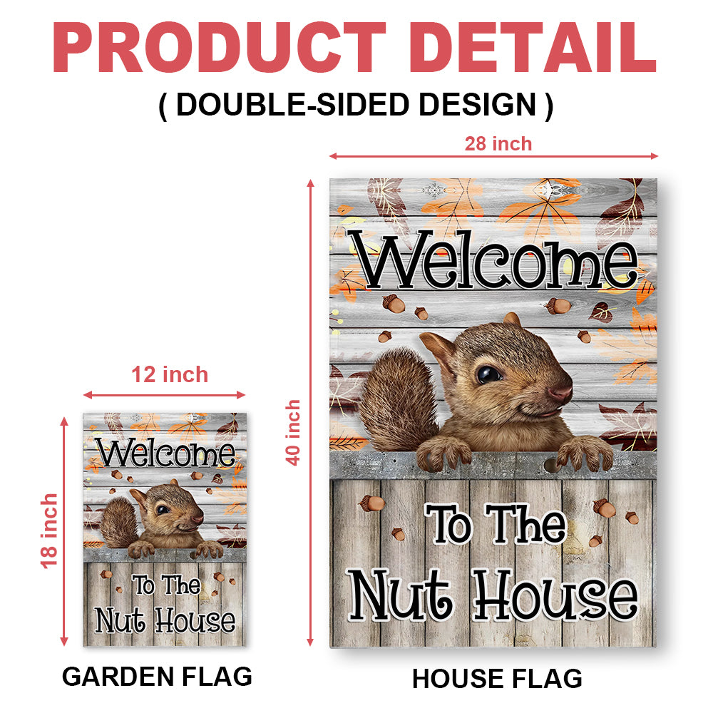 The Nut House - Personalized Garden Flag-Myprintsy