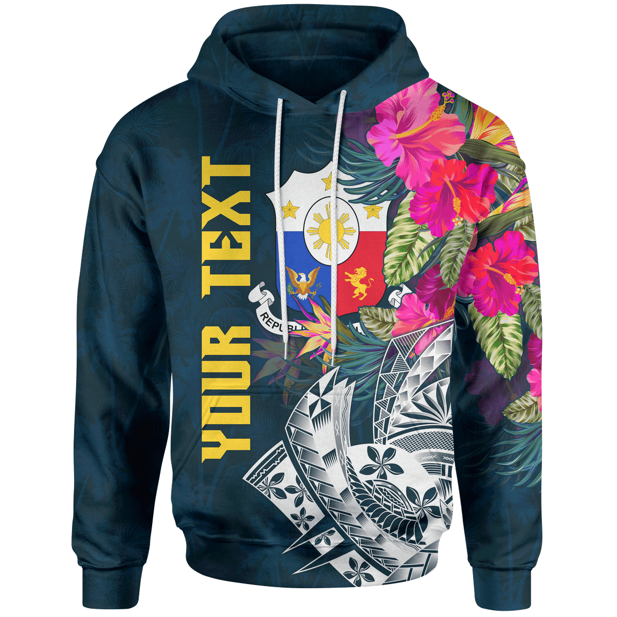 The Philippines Personalised Hoodie - Summer Vibes-Myprintsy