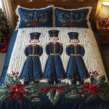 The Regal Nutcracker Touch -Piece Quilted Bedding Set VTQ-Myprintsy