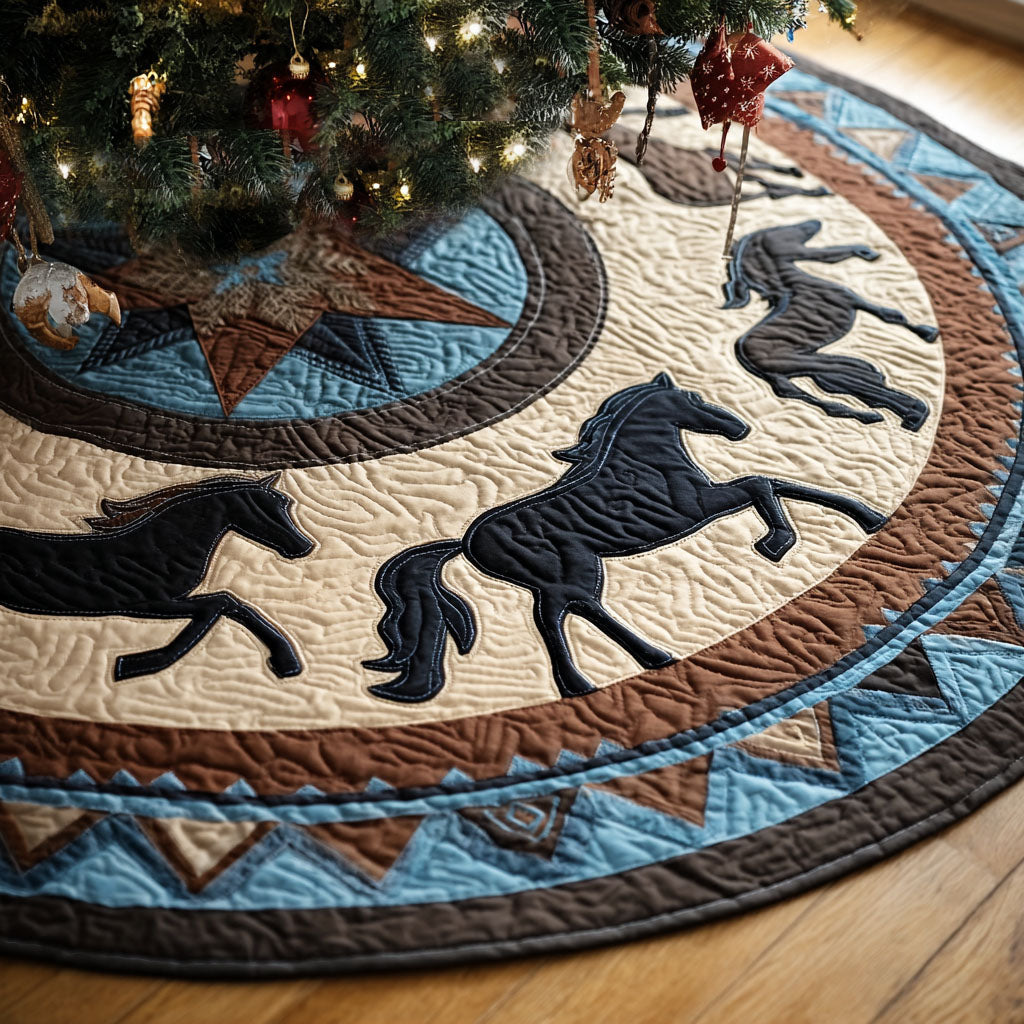 The Western Soul Christmas Quilted Tree Skirt-Myprintsy