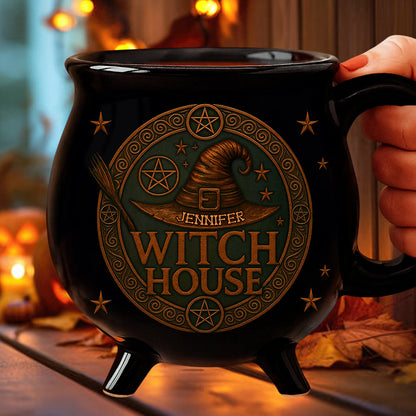 The Witch House - Personalized Cauldron Mug-Myprintsy