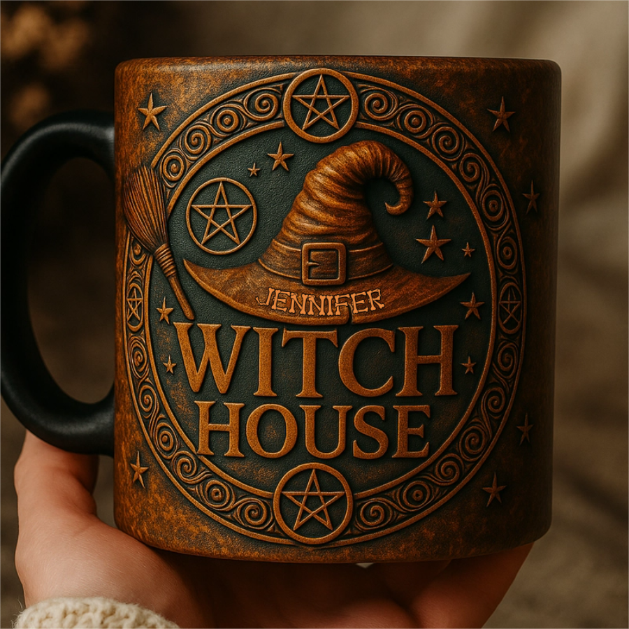 The Witch House - Personalized Halloween Mug-Myprintsy