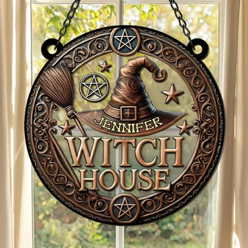The Witch House - Personalized Window Hanging Suncatcher-Myprintsy