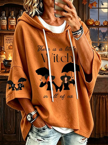 There Is A Little Witch In All Of Us - Halloween Witch Sweatshirt-Myprintsy