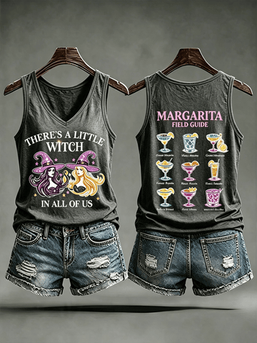 There Is A Little Witch In All Of Us - Halloween Witch Tank Top-Myprintsy