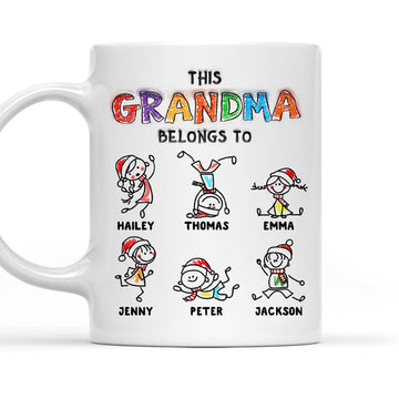 This Grandma Belongs To - Personalized Coffee Mug-Myprintsy