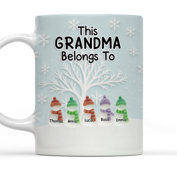 This Grandma Belongs To - Personalized Coffee Mug-Myprintsy